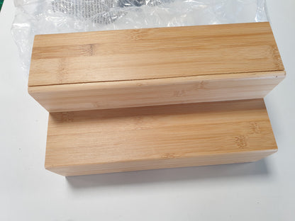 245612 - WENKO Shkallë Bambuje për Kafe dhe Çaj - Raft Kuzhine me Sirtar, Bambu, 33 x 17.5 x 15 cm, Kafe