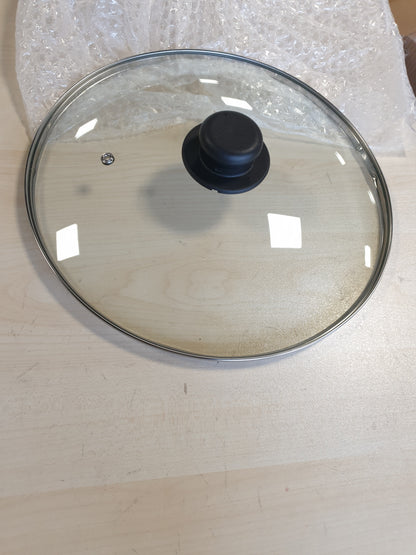 253599 - ZANETTI Kapak qelqi me dorezë për tenxhere dhe tiganë, diametër 32 cm