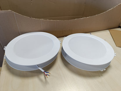 223619 - GARZA Paketa 3+1 Dritë LED e Ngulitur në Tavan 18W, 6500k, Ø220x29mm, 120º, Dritë Tavani e Bardhë e Sheshtë