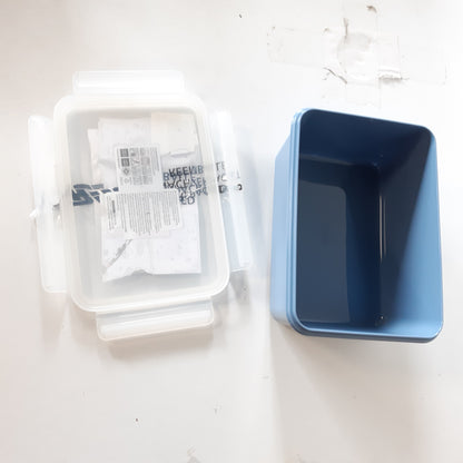 248642 - EMSA Enë për Ruajtjen e Ushqimit me Kapak 2.2l, 100% e papërshkueshme nga rrjedhjet, higjienike, e sigurt për lavastovilje, mikrovalë, ngrirje, Blu, N10128