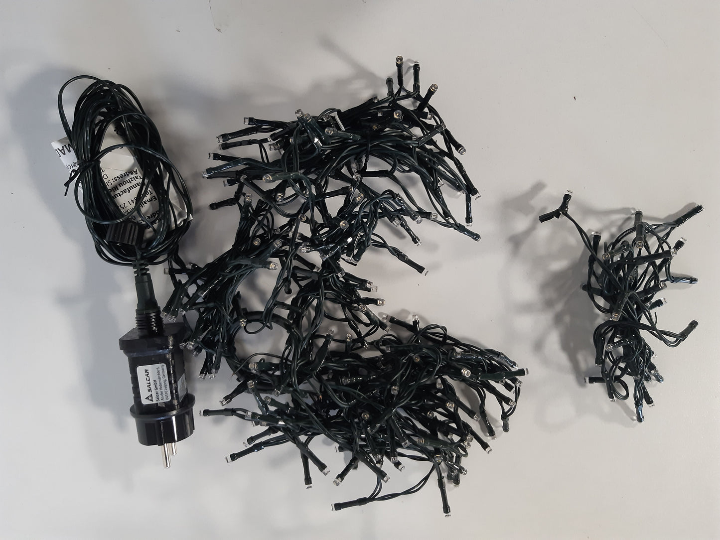 232951 - SALCAR | Dritat e pemës së Krishtlindjeve | 2m | 280 drita LED | E bardhë e ngrohtë | Përshtatshme për pemët 150cm, 180cm, 210cm, 240cm