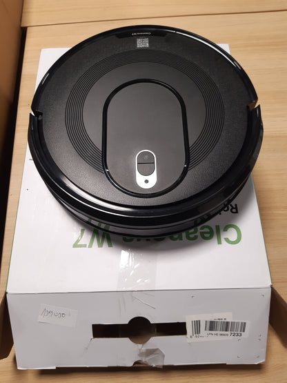 139030 - VEXILAR Robot Fshesë W7, me Pastrim Dyshemeje 5000Pa, Depozitë Elektrike Uji 3-në-1, Kompatibil me SIRI/APP/Alexa/IFTTT, Ngjyra e Zezë