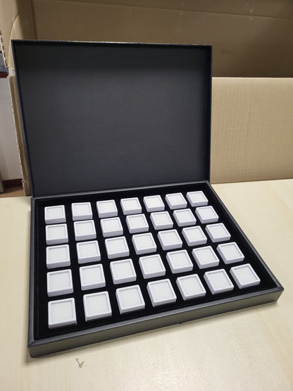 245888 - PH PANDAHALL KUTI EKSPOZUESE ME GURË TË ÇMUAR, 35 COPË, 30 MM