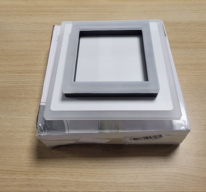 227388 - SENQIU Dritë Tavani LED, Llambë Tavani Moderne 24W 2700LM, Drita Akrilike të Zeza, 4500K e Bardhë Neutrale