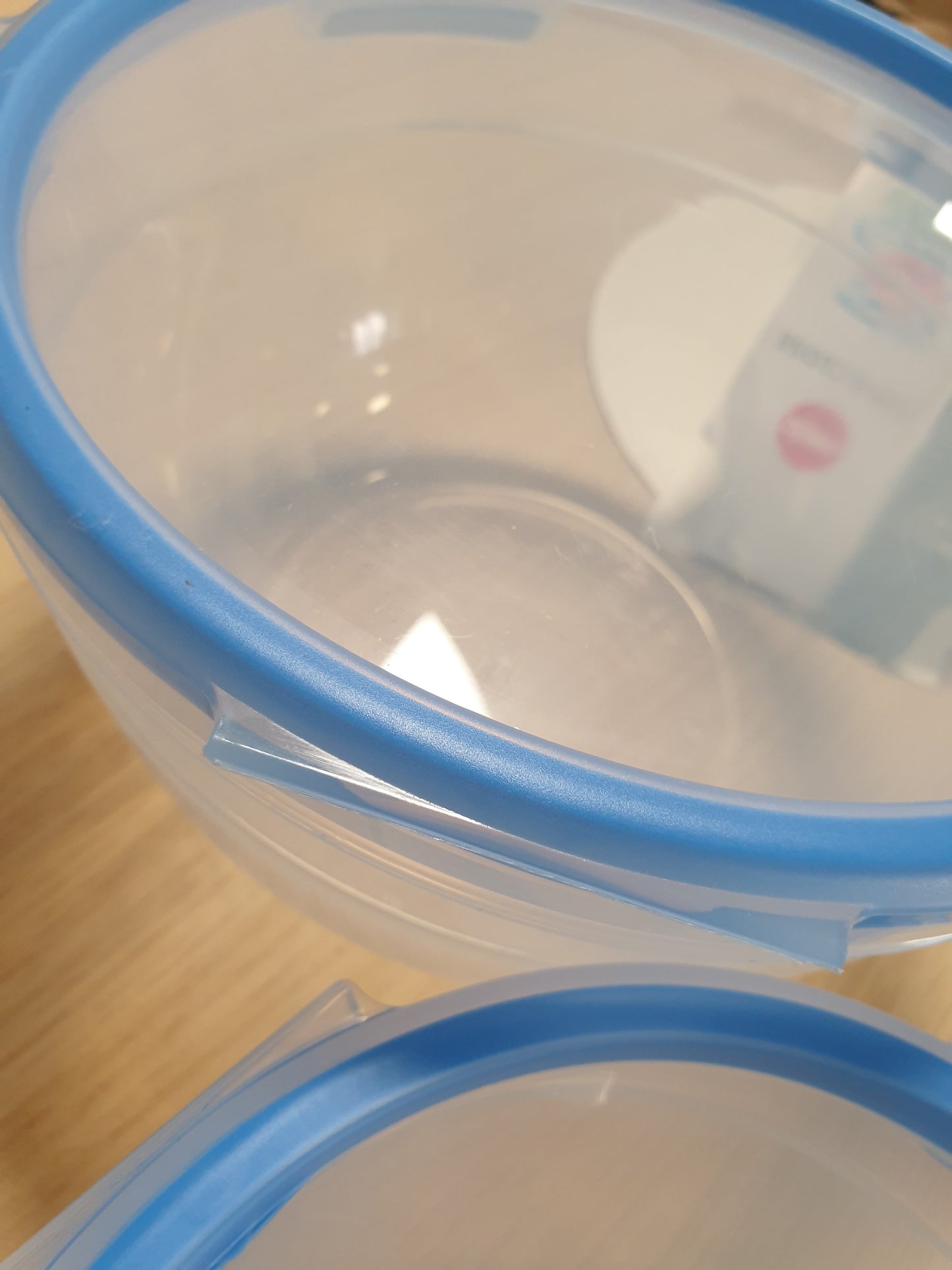 257162 - EMSA - Set enësh për ruajtjen e ushqimit, 1.1 L + 2.6 L, 100% të papërshkueshme nga rrjedhjet, të sigurta për lavastovilje, ngrirje dhe mikrovalë, transparente, blu, N10116