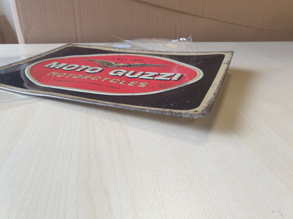 252972 - Tabelë Retro kallaji, 20 x 30 cm, Moto Guzzi – Logo Motoçikletash, Produkt Zyrtar i Licencuar, Dizajn Vintage