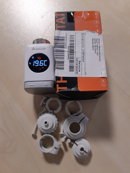 163419 - SALCAR Valvula e Radiatorit Inteligjentë, Termostat WIFI TRV801W, Kokë Termostatike e Programueshme, E pajtueshme me Amazon Alexa dhe Google Assistant, Termostat Inteligjent Tuya