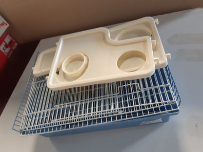 246903 - BPS Kafaz për Hamsterë BPS, Minishtëpi, Vilë, për Hamsterë, me Tas Ushqimi, Shishe Uji, Rrotë, Ngjyrë e Rastësishme, BPS-1381