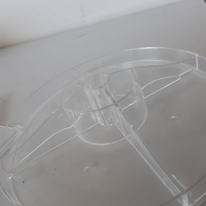 168482 - AMEITECH Organizues Grimi, Mbajtës Bizhuterish e Rregullueshme 360 Gradë, 8 Shtresa Ruajtjeje, Materiale Crystal Clear