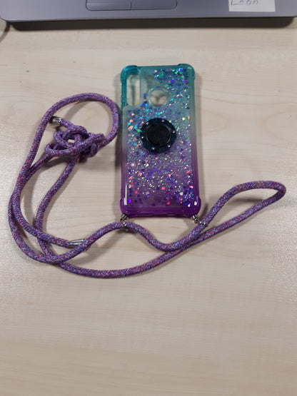 190328 - MXKOCO: Gjerdan Telefoni i Përputhshëm me Huawei P30 Lite, me Mbrojtëse me Rërë të Lëvizshme dhe Shkëlqim, Rrip Kryqëzues dhe Qafë, Kordon me Mbrojtëse, Dizajn Elegant