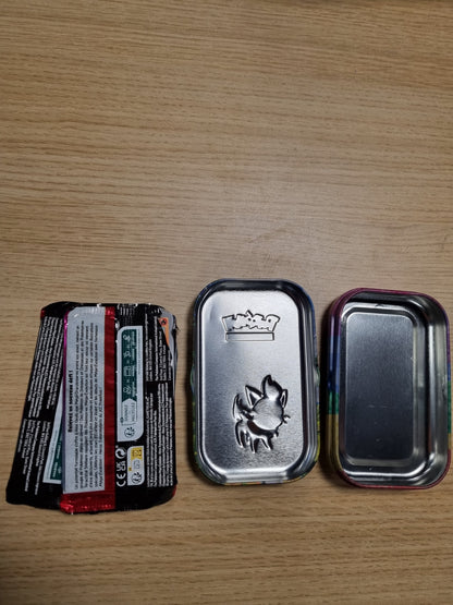 141535 - Pokémon: Mega Evolution Mini Box - Transcendent Heroes - Zorua dhe Nigosier (1 fletë me stikera, 1 kartë arti dhe 2 pako përforcuese)