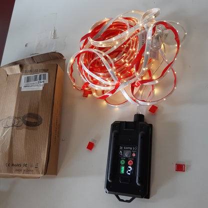 245696 - Gaoxun Shirit LED Solar 15m, IP68, i papërshkueshëm nga uji, telekomandë, 8 modalitete, fleksibël, e bardhë e ngrohtë