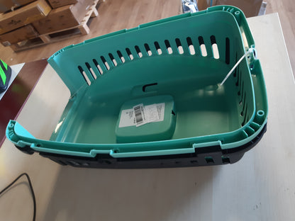 224571 - MP BERGAMO Shportë plastike për mace Gipsy 50, ngjyrë blu turkeze, kapacitet 7 kg