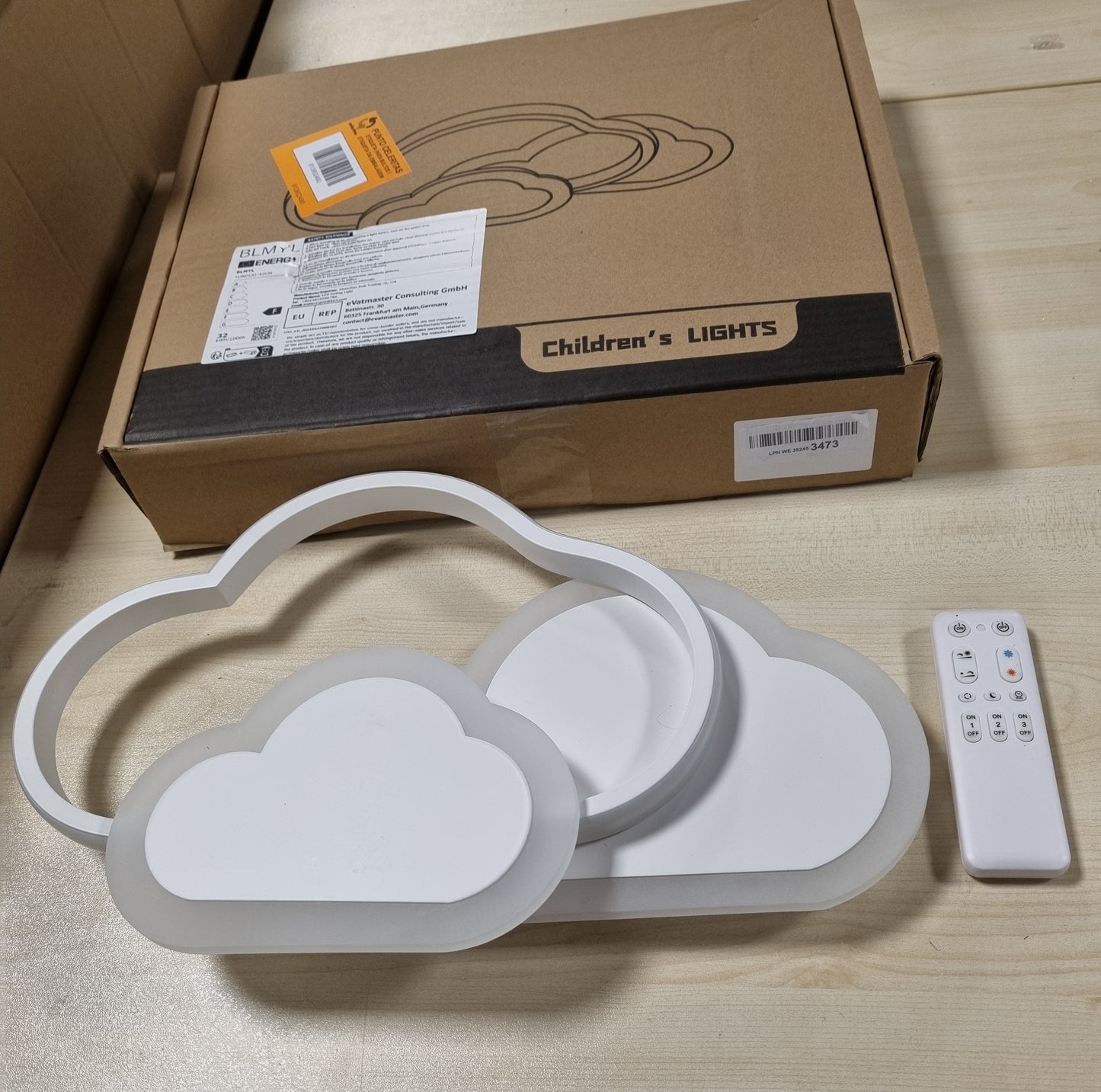 226470 - Dritë tavani LED - 32W, 3000K-6000K, 42CM, me telekomandë, për dhomën e ndenjes dhe të gjumit