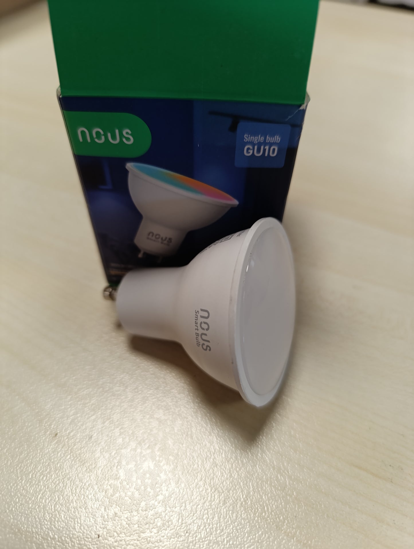 224932 - LLAMPË LED NOUS GU10 RGB, Llampë drite WiFi e pajtueshme me Alexa, Llampë drite inteligjente, Dritë e kontrolluar nga aplikacioni, WiFi 2.4GHz