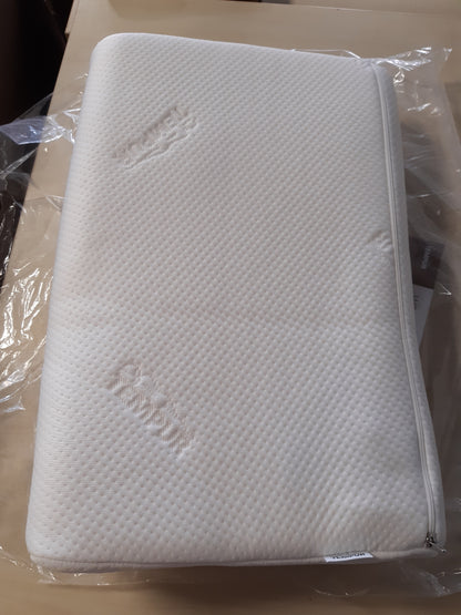 160580 - TEMPUR - Jastëk Original i Ulët Qafë, Jastëk Mbështetës Ergonomik i Qafës për Flenë Anash dhe Shpine, Ndjesi e Fortë, Madhësia L (50 x 31 x 11.5/8.5 cm)