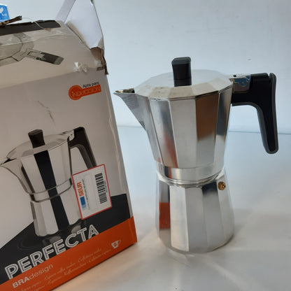 246891 - BRA Perfecta Italian Induction Cafe, kapacitet 9 filxhanë, ngjyrë argjendi, 19x11x22 cm