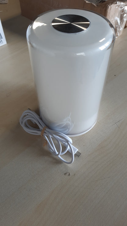 183700 - MOOOV 477372 Orë Alarmi me Simulim të Lindjes së Diellit, Dritë Shumëngjyrëshe, 5 Melodi Zgjimi, Shfaqje Kohore Çaktivizuese, USB-C, Ngjyra e Bardhë