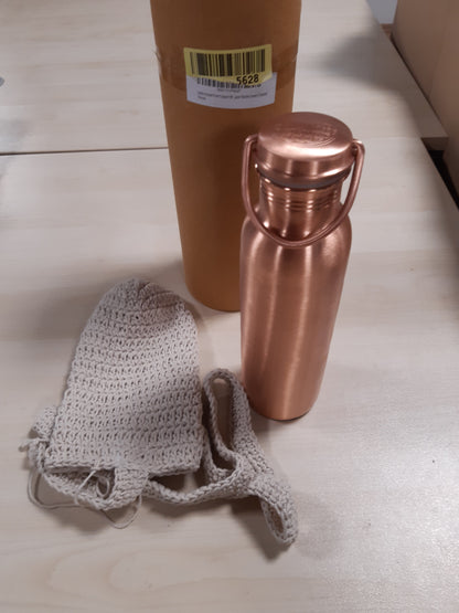 255293 - SHTËPIA INDIANE Shishe Uji prej Bakri të Pastër, 1000ml, Ayurvedic, pa rrjedhje