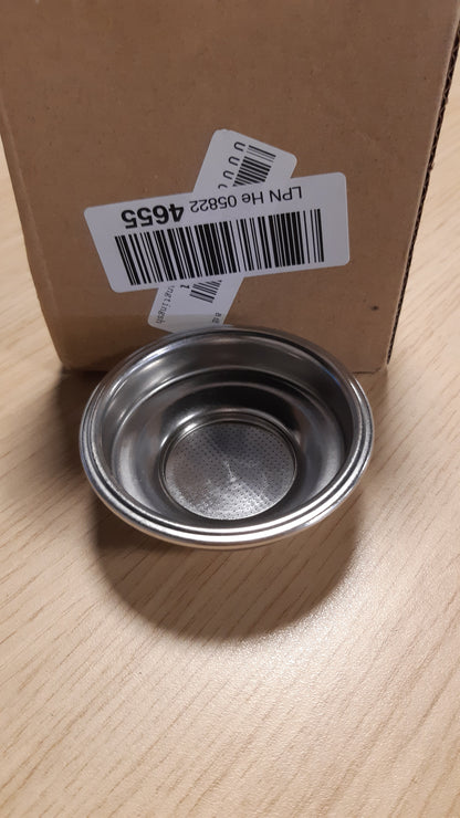 224965 - Oruola Filtër kafeje, Shportë Portafilteri 58 mm, Filtër çeliku inox me dy shtresa, 1 filxhan, Filtër poroz për makina kafeje