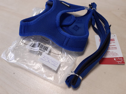255652 - VOYAGER Rrip rrjete për kafshët shtëpiake, 1.5 m, me dorezë neopreni, për këlyshë të racave të vogla, të mesme dhe të mëdha (blu mbretërore)