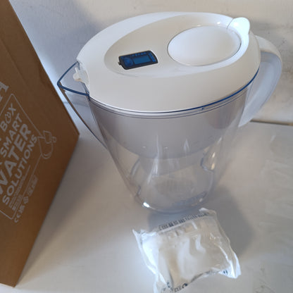 195932 - BRITA Marella XL - Enë filtri për ujë e bardhë (3.5L) me 1 fishek filtri uji MAXTRA PRO që zvogëlon PFAS, gëlqeren, klorin, papastërtitë dhe metalet e caktuara, tregues kohe