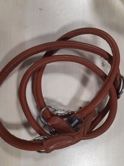 223504 - KERBL Pet Rundleder-Führleine Roma 200cm, 8mm, konjak