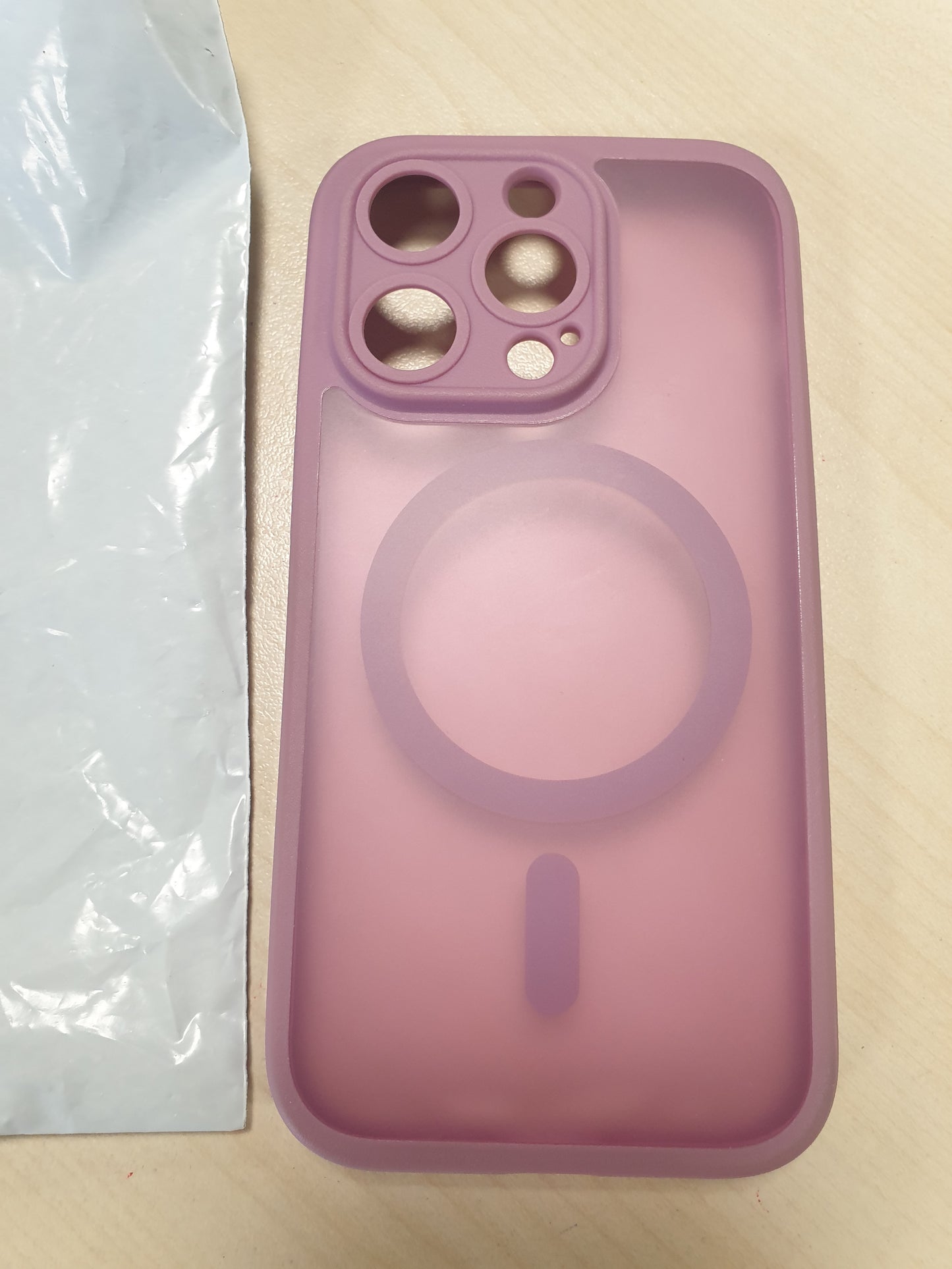 269232 - YUANDMI Mbrojtëse për iPhone 14 Pro, e pajtueshme me MagSafe, Magnetike, e lehtë dhe e hollë, mbrojtëse ndaj kamerës, rozë