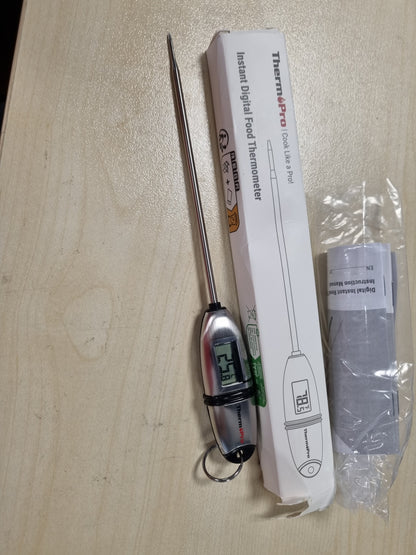 216224 - THERMOPRO Termometër dixhital kuzhine TP02S, lexim i menjëhershëm 3 sekondash për pije të nxehta me sondë të gjatë