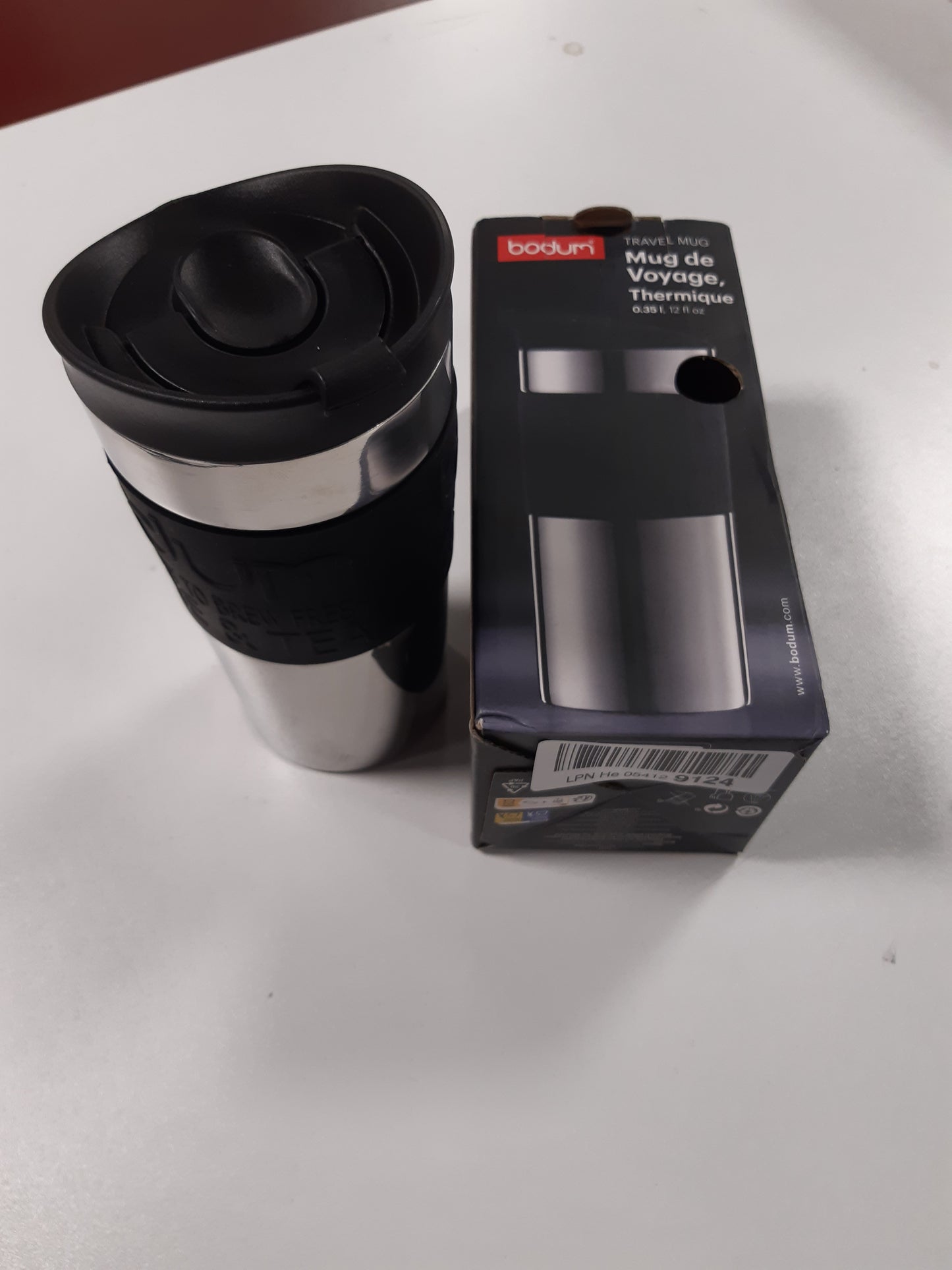 251989 - BODUM Filxhan Bodumtravel Termos Çelik Inoks 0.35 litra, i zi, 11068-01