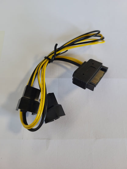 267309 - Kabllo Y-i SATA 29683F, prizë SATA 2x ventilatorësh (2-pin), 0.3 m