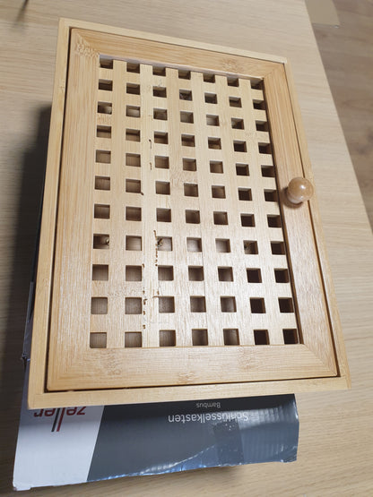 228634 - ZELLER Kuti çelësash, bambu, afërsisht 19 x 6 x 27 cm