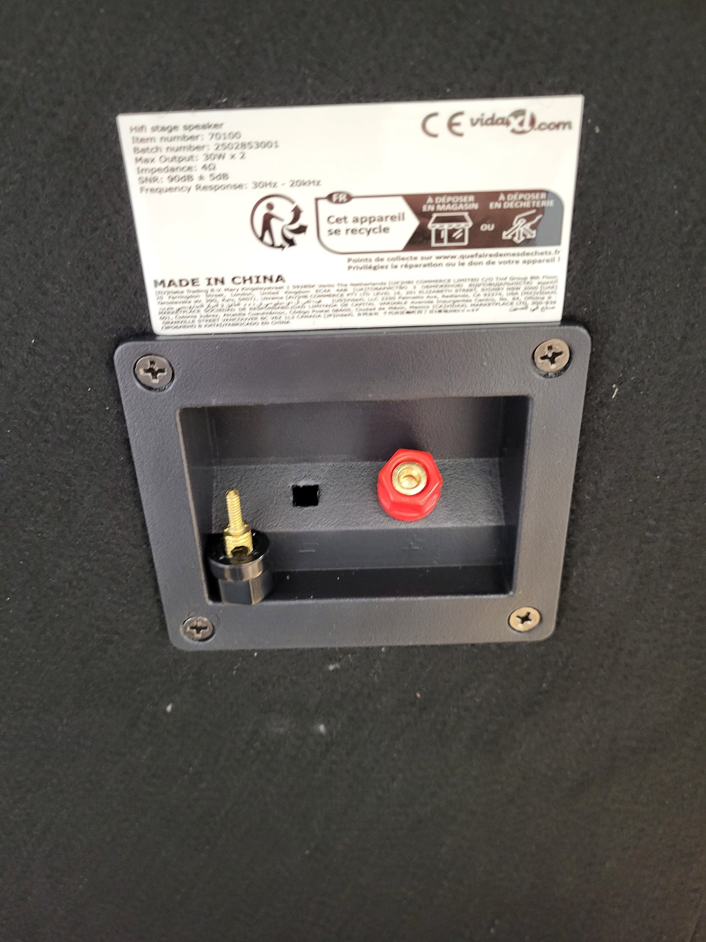 265443 - VIDAXL Altoparlantë Profesionalë Pasivë HiFi për Skenë, 2 copë 800 W, të Zinj