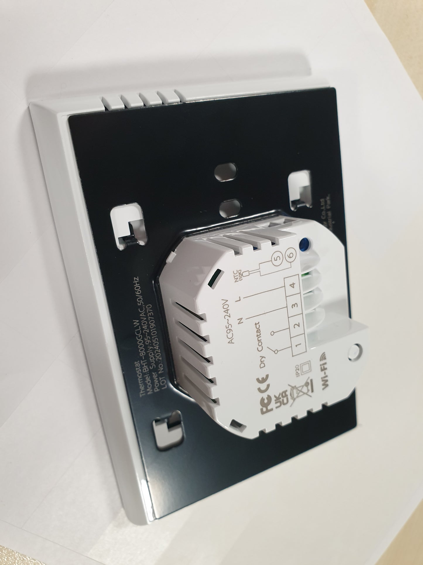 239462 - TERMOSTAT DHOME IRISHOM WIFI PËR KALDAJA ME GAZ, TERMOSTAT ME EKRAN LCD 4.8 INÇ, 5+1+1 TERMOSTAT MURI I PROGRAMUESHËM, I PËRPUTHSHËM ME ALEXA DHE GOOGLE HOME