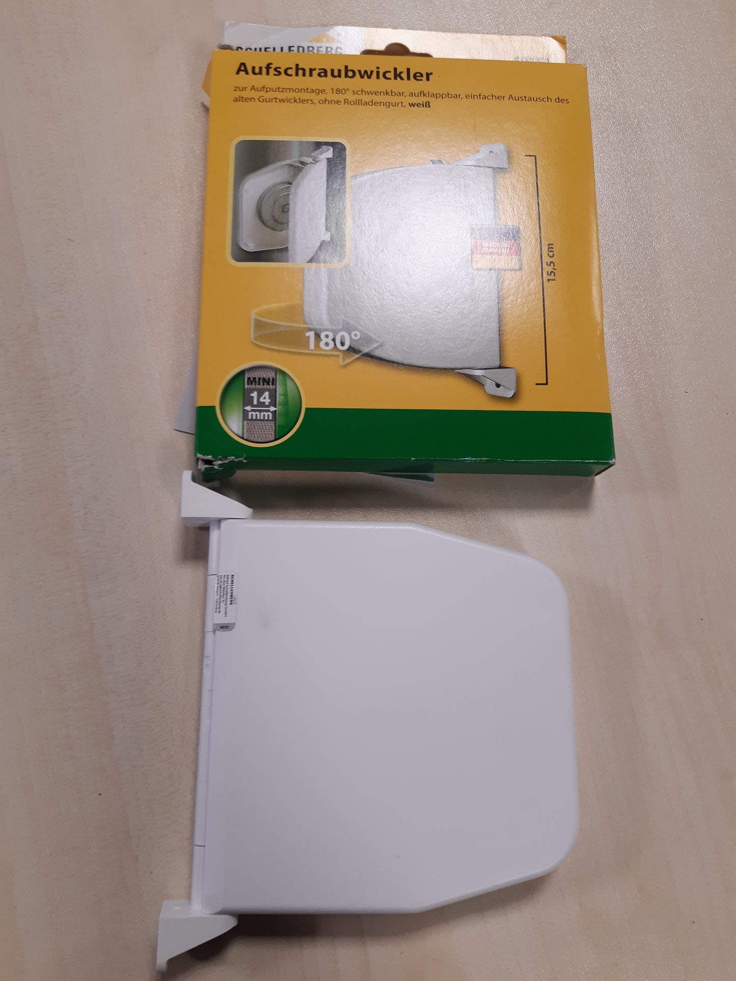 163979 - SCHELLENBERG Rrip i Rrotullueshëm 50151, 5m, 14mm, Pa Rrip, i Bardhë