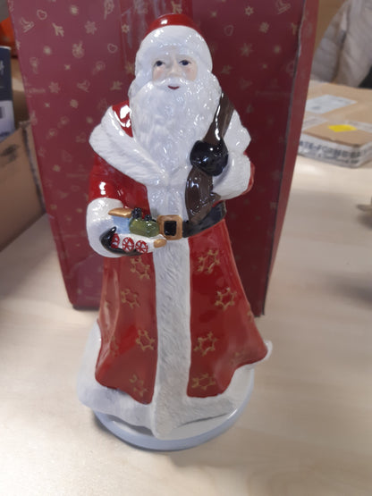 175009 - VILLEROY & BOCH Figurinë e Babagjyshit Krishtlindjore prej Porcelani, e Kuqe