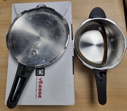 245376 - BRA Tenxhere me Presion Vitesse 6 Litra, çelik inox 18/10, me 2 Programe Gatimi dhe Sistem Mbylljeje Hapjeje, e përshtatshme për të gjitha llojet e sobave
