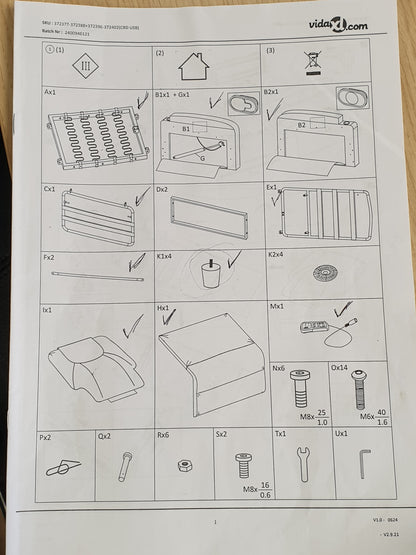 181550 - VIDAXL Karrigë Masazhi, Material Jeshile të Errët