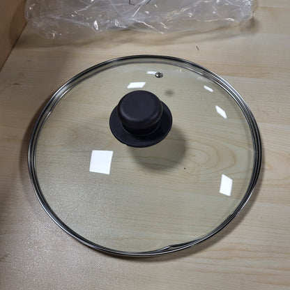 262673 - ZANETTI Kapak Qelqi me Dorezë për Tenxhere dhe Tiganë, Diametër 28 cm