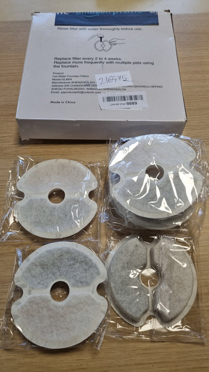 216475 - Set filtrash uji me 6 pjesë, filtra zëvendësues YIUPEA për shatërvanë macesh 2L dhe 2.5L