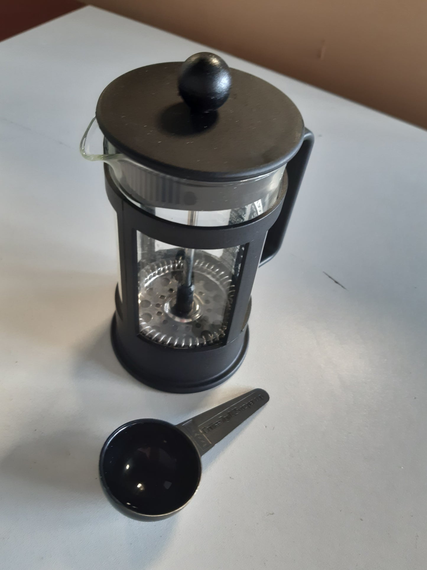 263517 - BODUM - Makinë kafeje Kenya, 350ml / 3 Filxhanë, presë franceze manuale, qelqi borosilikat dhe çelik inox, mund të lahet në lavastovilje, prodhuar në Portugali
