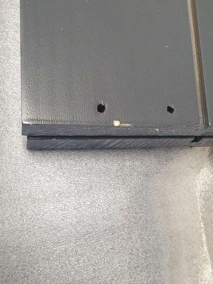 181526 - VIDAXL Kornizë Shtrati për Fëmijë 90×200 cm, Dru Pishe i Fortë, me Dyer, Dizajn Shtëpie Druri, Ngjyrë Gri e Errët