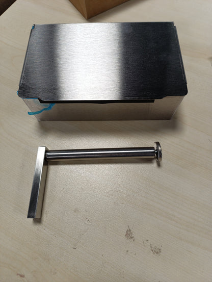 222576 - MBAJTËSE LETRE HIGJIENIKE PËR BANJO DHE KUZHINË, ÇELIK INOX, VETËNGJITËSE OSE E MONTUAR ME SHPIM