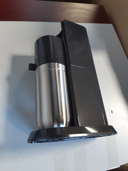 260118 - SODASTREAM - Përgatitës uji me gaz Duo, 1 shishe qelqi 1 litër, 1 shishe 1 litër pa BPA, i sigurt për lavastovilje, miqësor ndaj mjedisit, titan