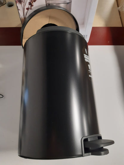 175191 - BRABANTIA Kosh Plehrash 114106 me Kovë të Brendshme prej Plastike, Çelik i Zi Mat, Kapacitet 20L