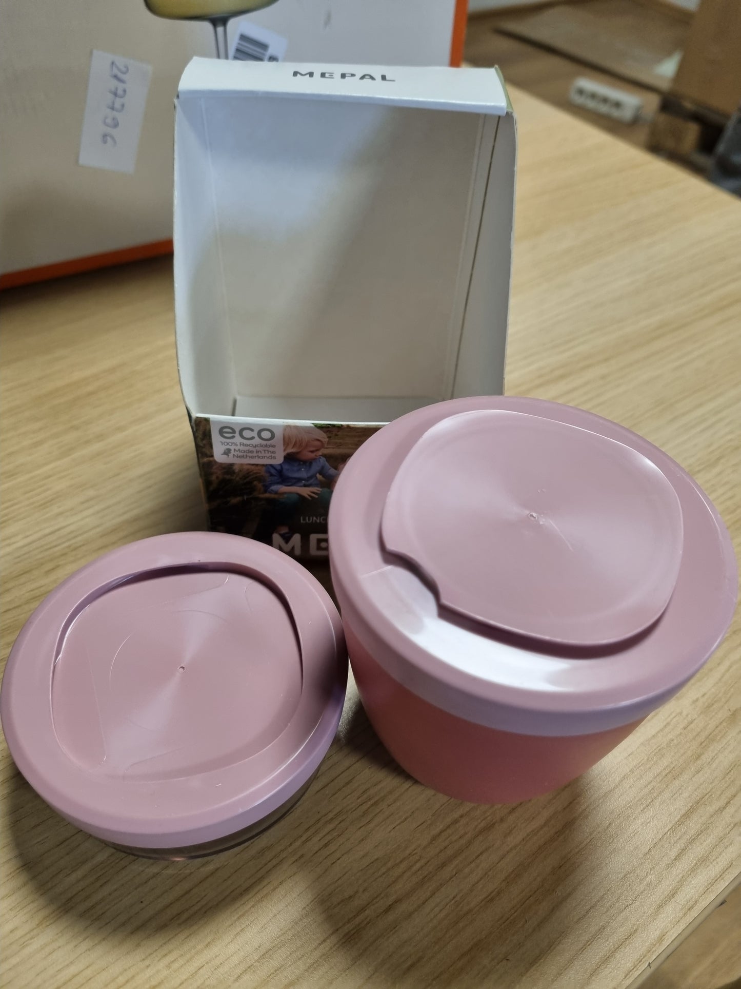 219563 - MEPAL Filxhan Musli për të marrë me vete, 300 ml + 120 ml, i përshtatshëm për ngrirje, mikrovalë dhe lavastovilje, Vivid Mauve