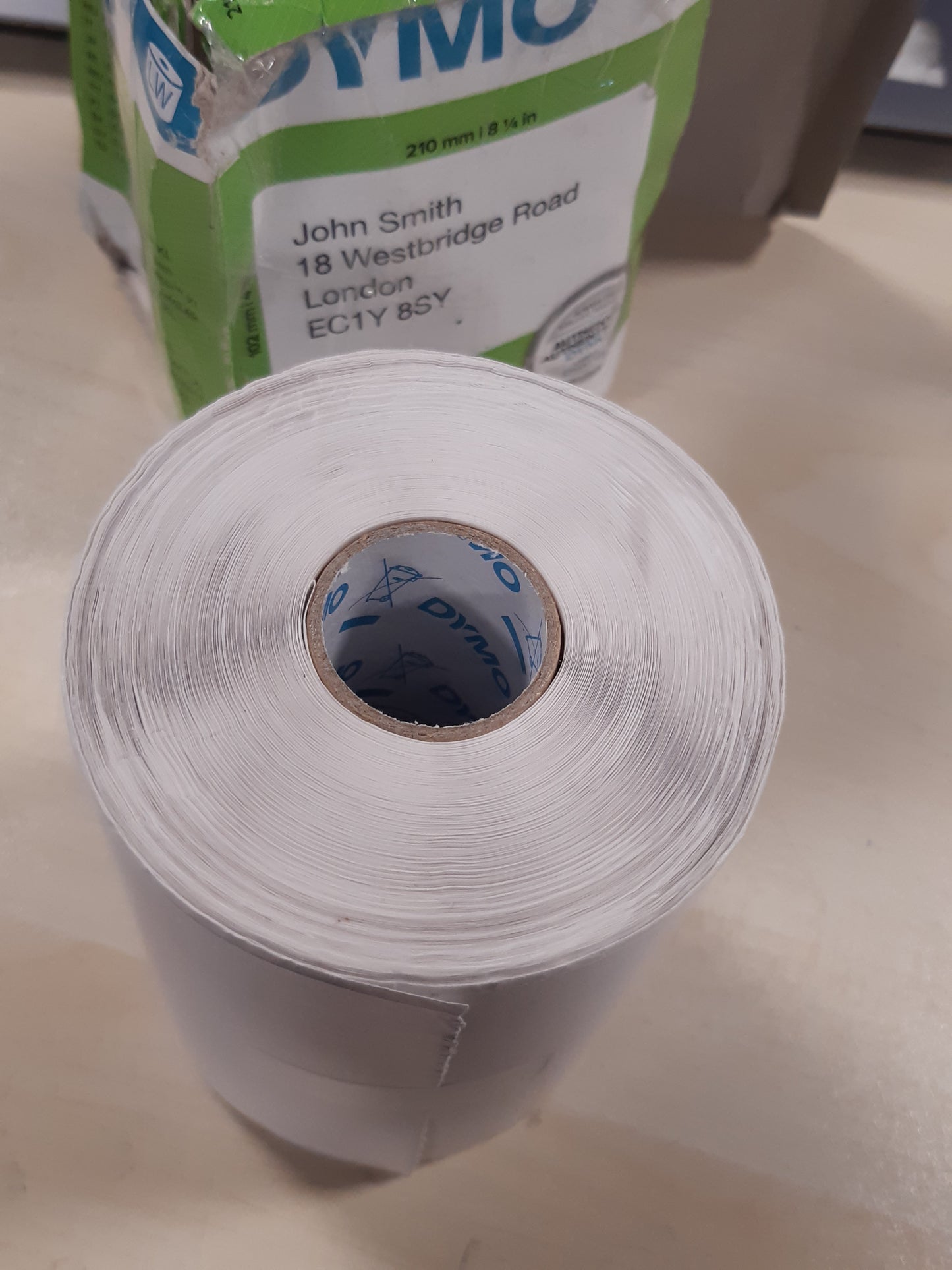 266486 - DYMO LW Etiketa origjinale për makinat e etiketimit LabelWriter 5XL/4XL | 104 mm x 159 mm | Rrotull me 220