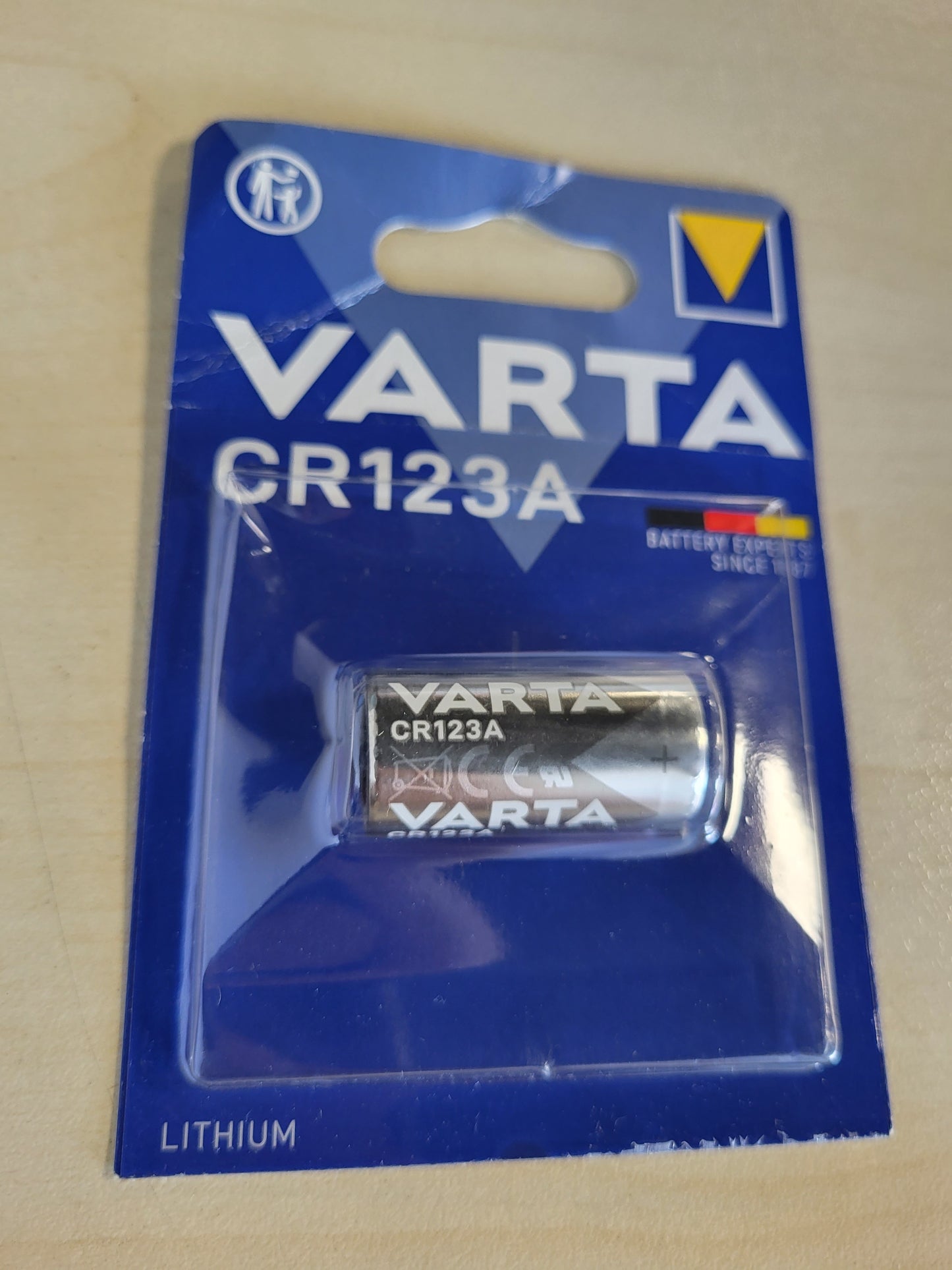 269350 - VARTA Bateri Elektronike Litium CR123A 3V, 1 Njësi