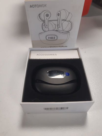 190171 - AOTONOK Kufje Bluetooth 5.3 pa Tel me 4 Mikrofonë ENC, Anulim Zhurme, Bas i Thellë, Kapacitet 40H, IP7 Rezistente ndaj Ujit, me Tregues LED