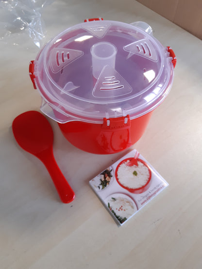 214815 - Sistem me avull mikrovalë për oriz (2.6 l) dhe sistem enësh të rrumbullakëta mikrovalë për ushqim (915 ml)